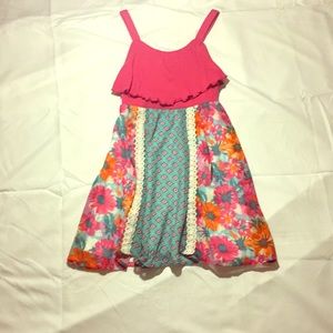a girls colorfuldun dress
